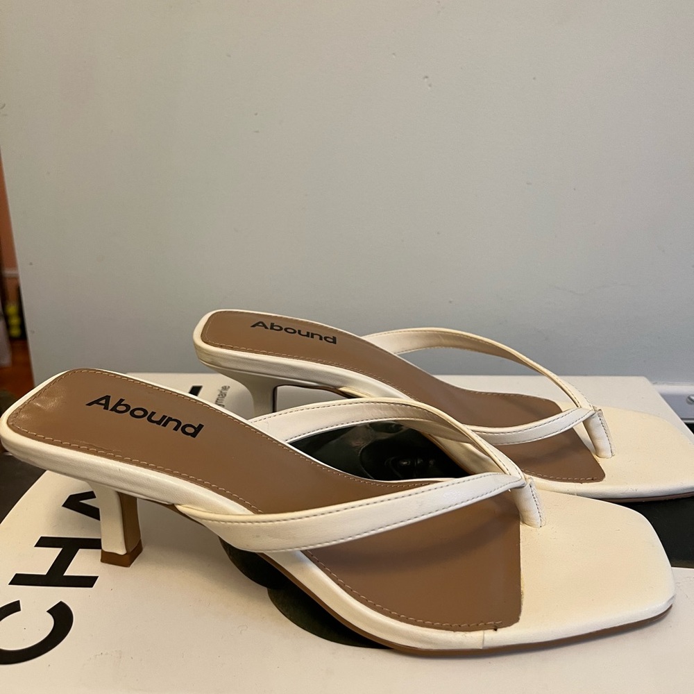 White Kitten Heel